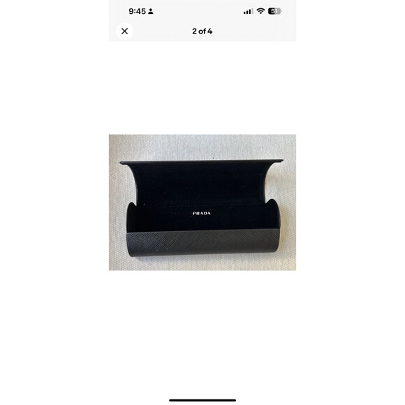 Prada Black Flip Top Clamshell Protective Eyeglasses /Sunglasses Case - Picture 2 of 4
